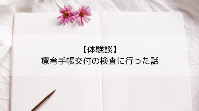 【体験談】療育手帳交付のために知能検査受けました